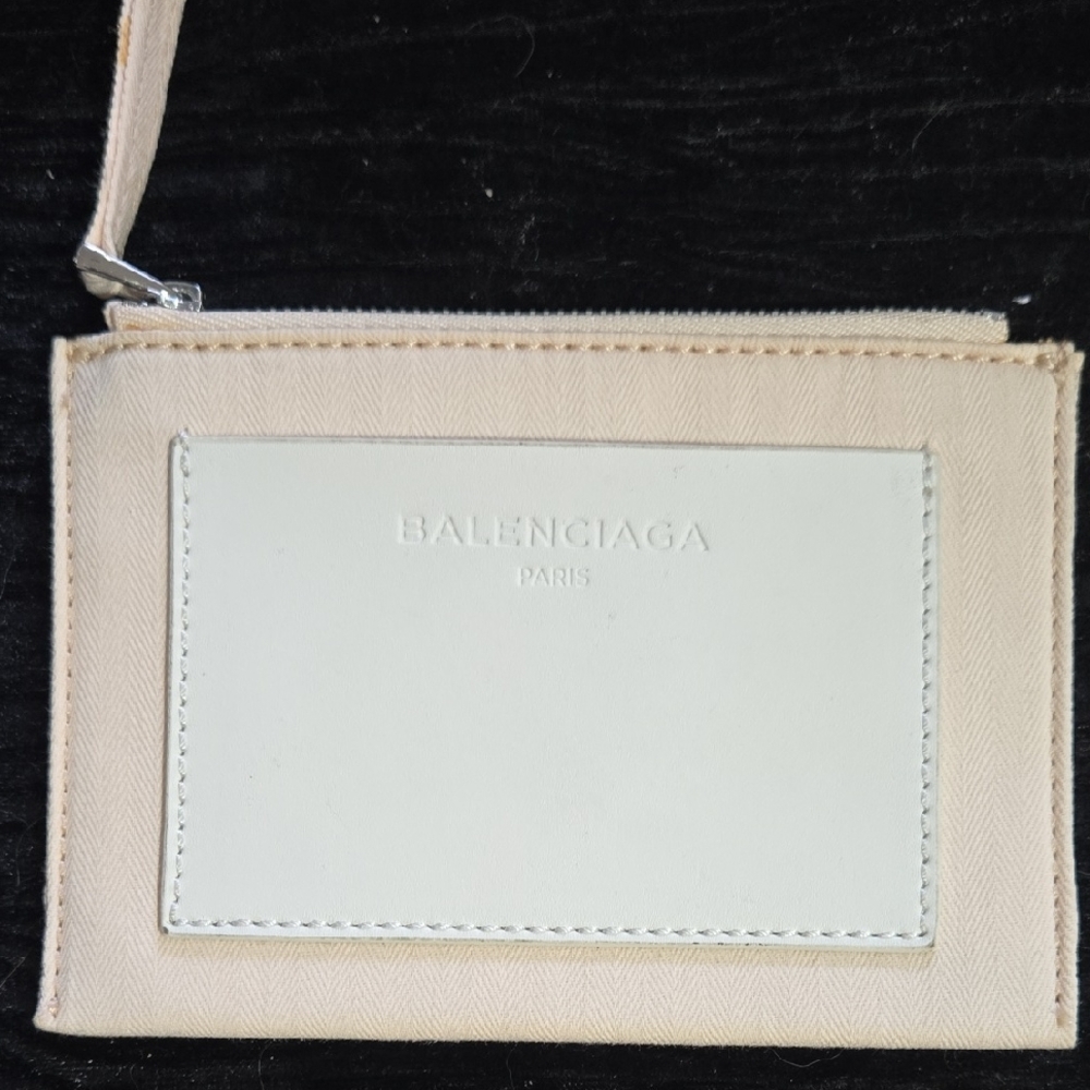 Balenciaga Cream and White Pouch